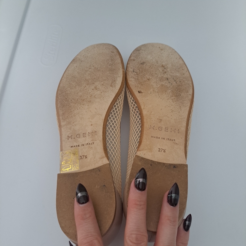 M. Gemi Nude Mesh Ballet Flats - Picture 7 of 10